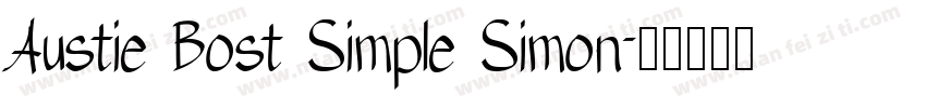 Austie Bost Simple Simon字体转换